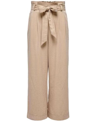 ONLY Wide trousers - Neutro