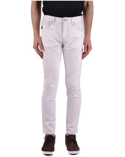 Armani Slim-fit jeans für männer - Weiß