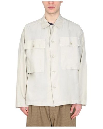 YMC Camicia militare in seta - Bianco