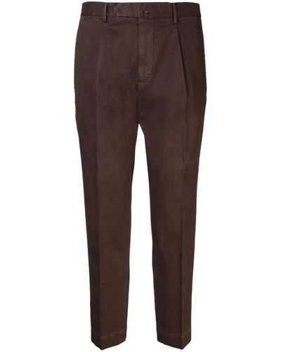 Dell'Oglio Slim-Fit Trousers - Brown
