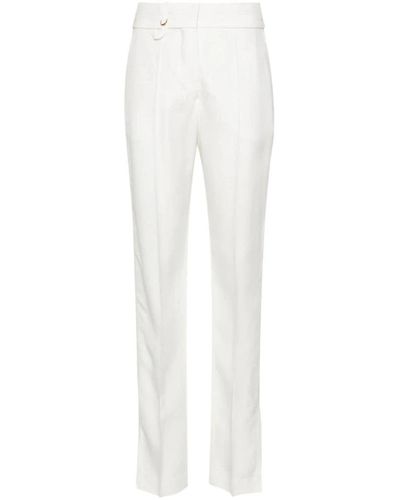Jacquemus Straight Trousers - White