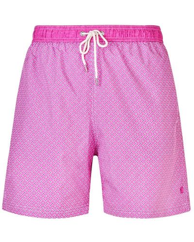 Paul & Shark Fantasy print boxershorts badebekleidung modell - Pink