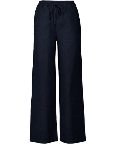 co'couture Trousers > wide trousers - Bleu