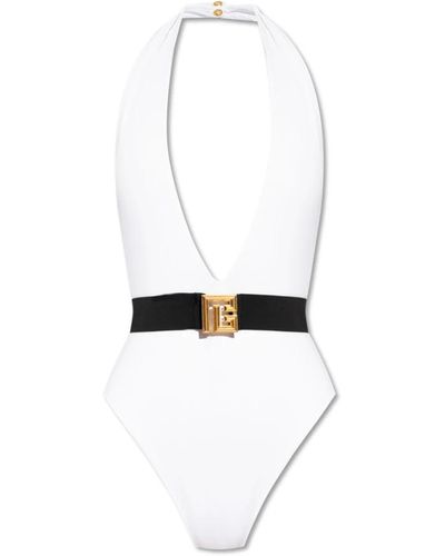 Balmain Swimwear > one-piece - Blanc
