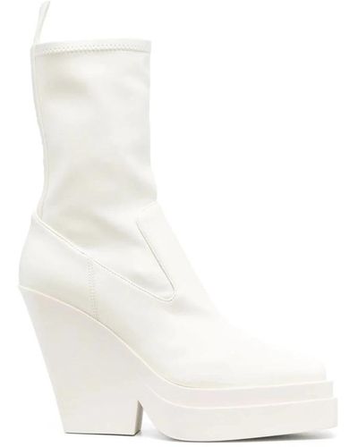 Gia Borghini Heeled Boots - White
