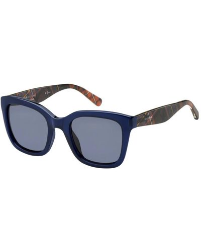 Tommy Hilfiger Blau/rot gemusterte sonnenbrille th 1512/s,stylische sonnenbrille schwarz/rosa/bedruckt grau verlauf