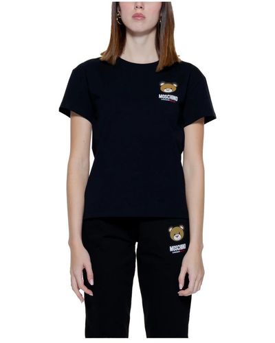 Moschino Stilvolles schwarzes t-shirt
