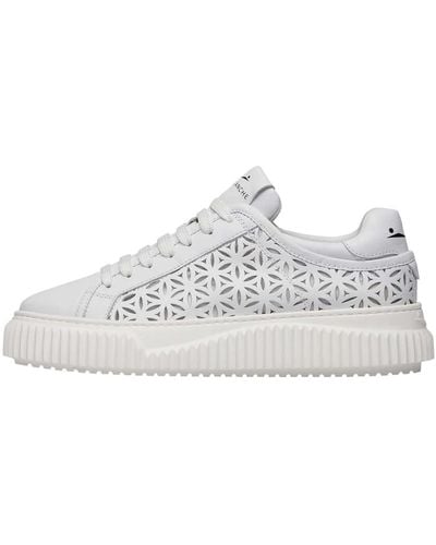 Voile Blanche Sneakers herika perforated - Weiß