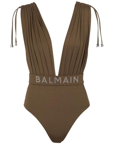 Balmain Swimwear > one-piece - Marron