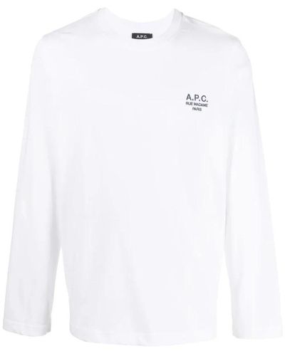 A.P.C. Long Sleeve Tops - White