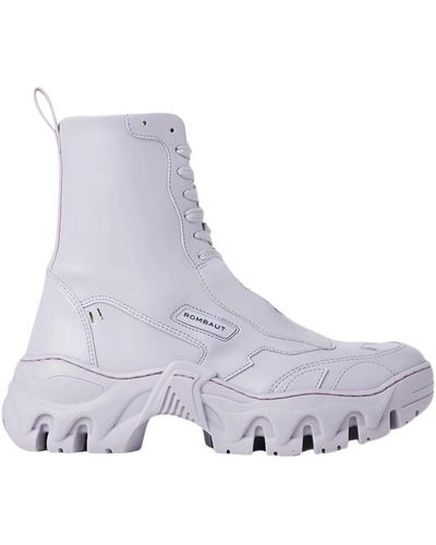 Rombaut Shoes > boots > lace-up boots - Violet