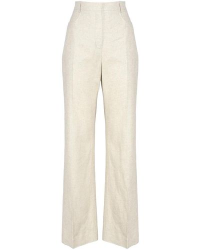 Jacquemus Wide Trousers - Natural