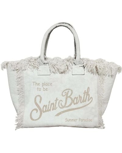 Mc2 Saint Barth Weiße taschen für stilvolle outfits - Mettallic