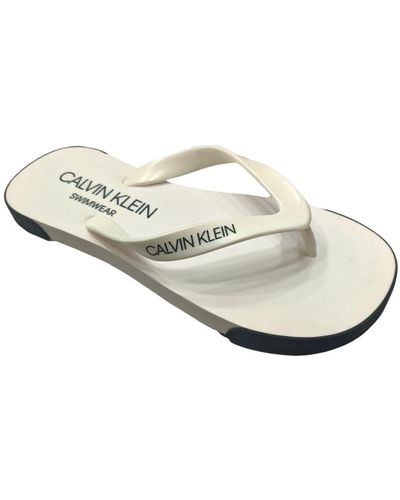 Calvin Klein Flip Flops - White