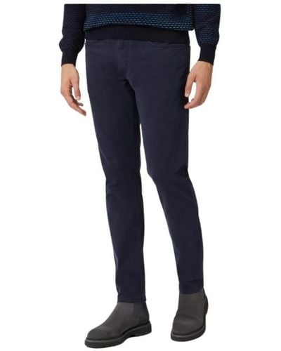 Harmont & Blaine Trousers > slim-fit trousers - Bleu