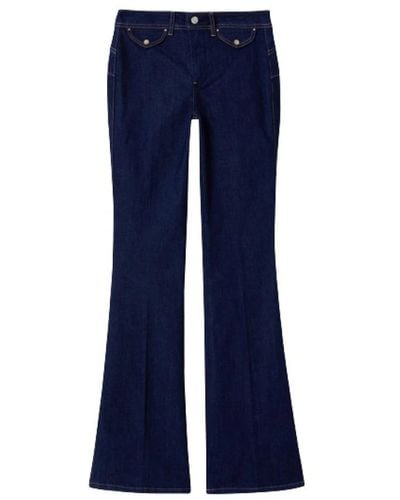Liu Jo Flare Jeans aus Raw Denim mit hoher Taille - Blau