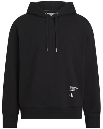 Calvin Klein Schwarzer hoodie für männer