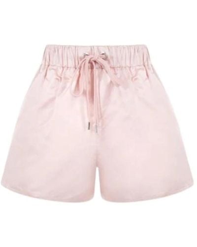 Sa Su Phi Rosa seiden duchess shorts mit elastischem bund und seitentaschen - Pink