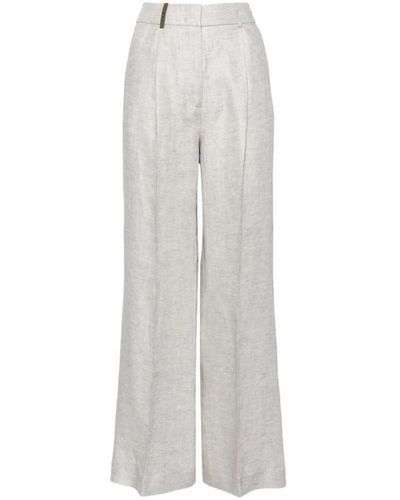 Peserico Wide Trousers - Grey