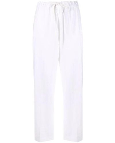 MM6 by Maison Martin Margiela Straight Trousers - White