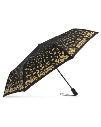 Moschino Regenschirm mit logo - Braun