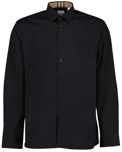 Burberry Camicia classica a maniche lunghe - Nero