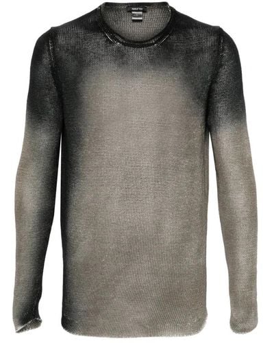 Avant Toi Round-Neck Knitwear - Gray