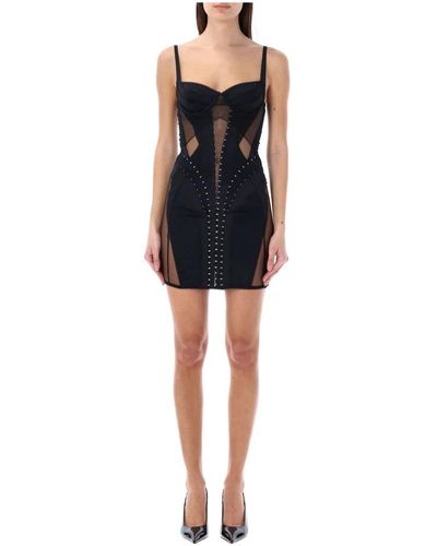 Mugler Short Dresses - Black