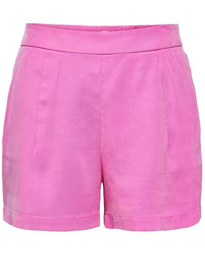 ONLY Viskose bermuda shorts - Pink