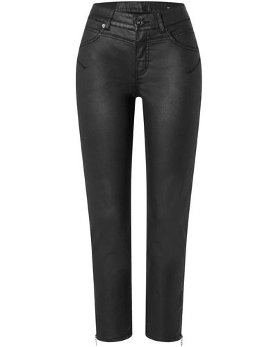 M·a·c Leather trousers - Noir