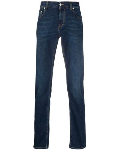 Alexander McQueen Denim skinny jeans - Blau