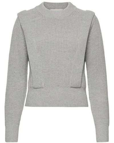 Michael Kors Knitwear crop shaker with flares - Gris