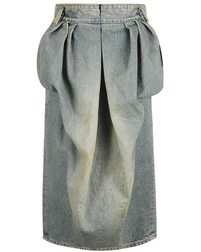 Maison Margiela Denim Skirts - Grey