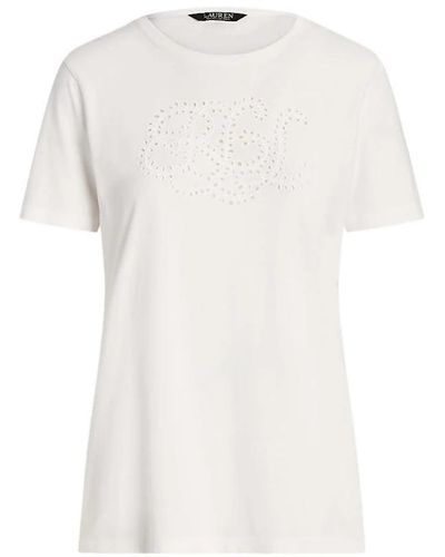 Ralph Lauren Elegantes weißes kurzarmhemd