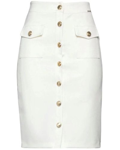 Liu Jo Midi Skirts - White
