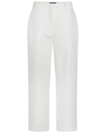 Peuterey Wide Trousers - White