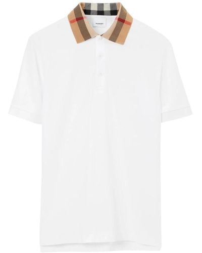 Burberry Polo Shirts - White