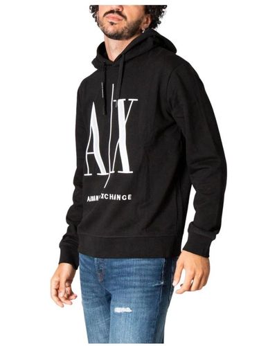 Armani Exchange Schwarzer print sweatshirt