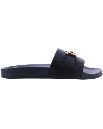 Versace Vitello pool slide - Azul