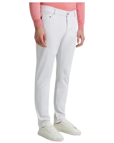 Rrd Pantaloni bianchi elasticizzati slim fit surflex - Bianco