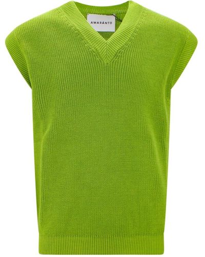 Amaranto Knitwear > sleeveless knitwear - Vert