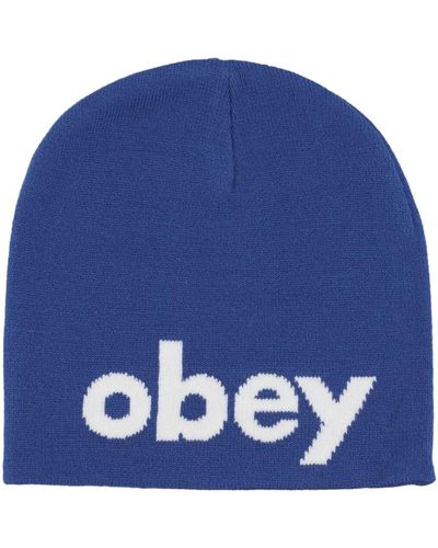 Obey Blaue streetwear beanie