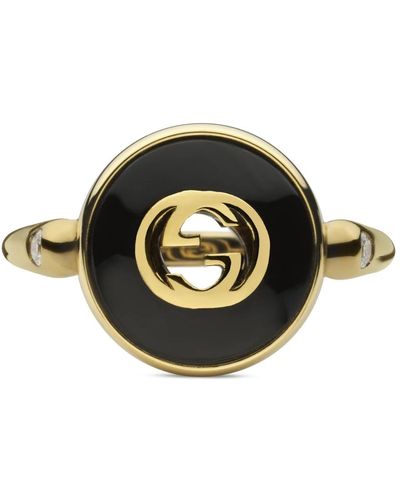 Gucci Ybc786547001 - interlocking ring in - Nero