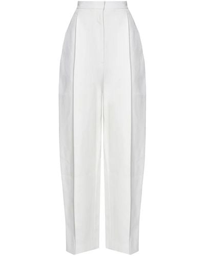 Khaite Wide Trousers - White