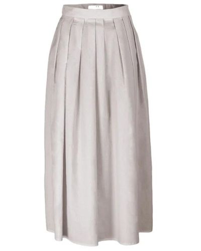 Moorer Midi Skirts - Gray