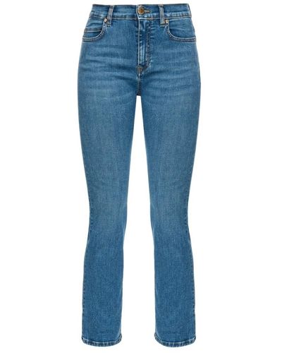 Pinko Boom stretch denim bootcut jeans - Azul