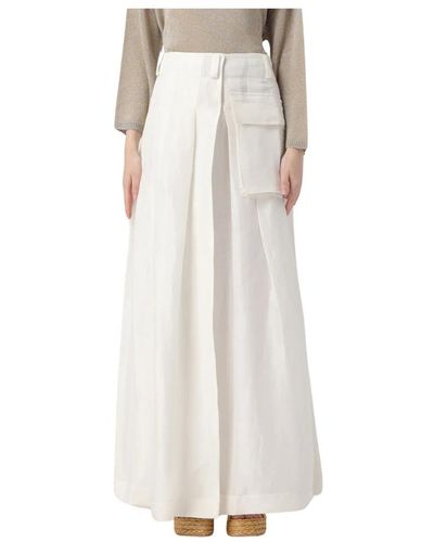 Alberta Ferretti Maxi Skirts - White