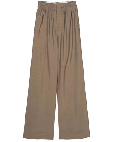 Quira Wide Trousers - Brown