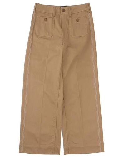The Seafarer Wide Trousers - Natural