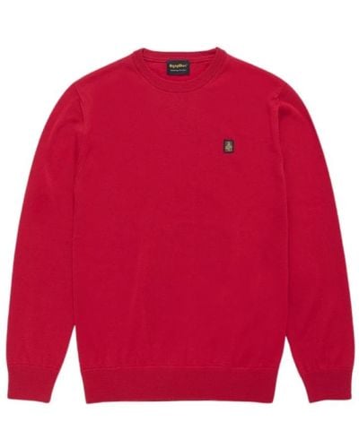 Refrigiwear Maglione in lana merino girocollo - Rosso